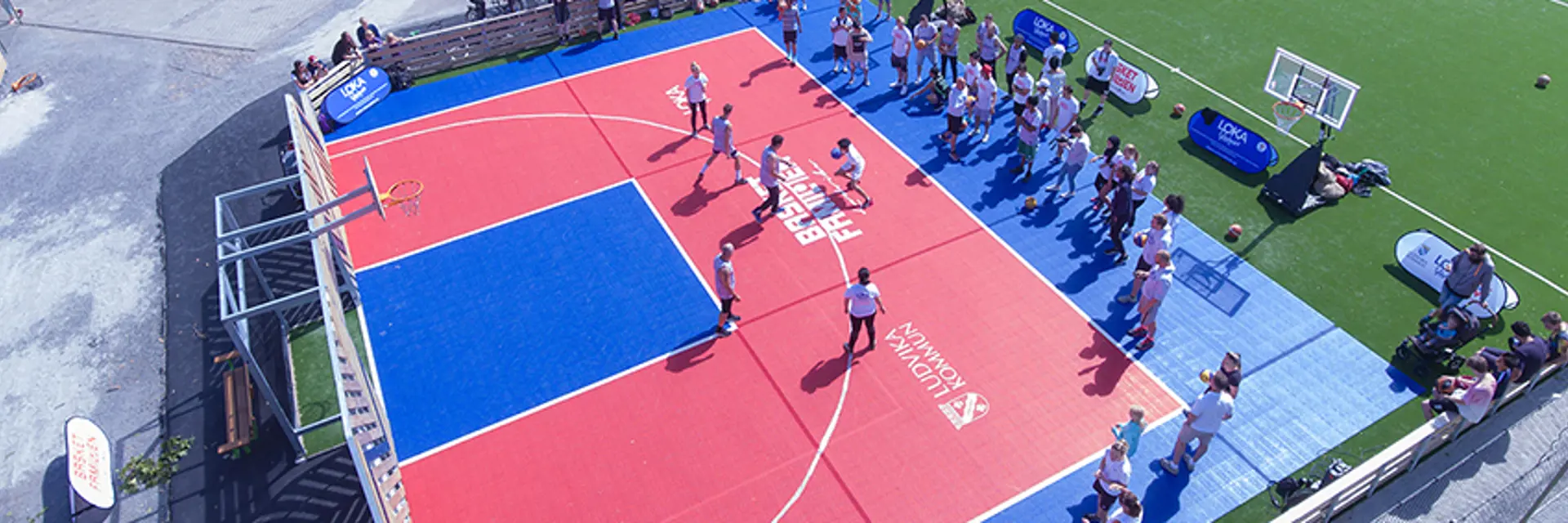 Bergo Basketball court 3x3 Lidvikafestivalen Sweden